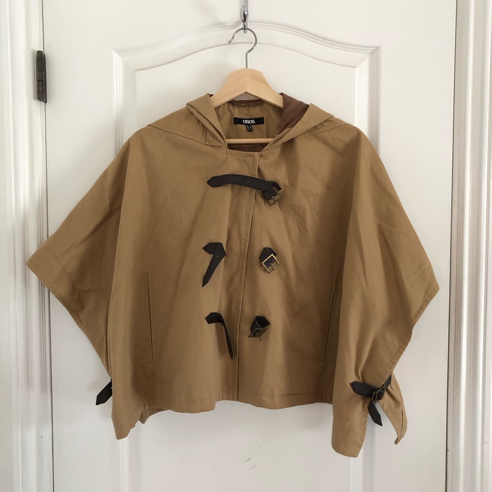 Cropped Poncho Jacket